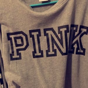 Grey PINK pull over